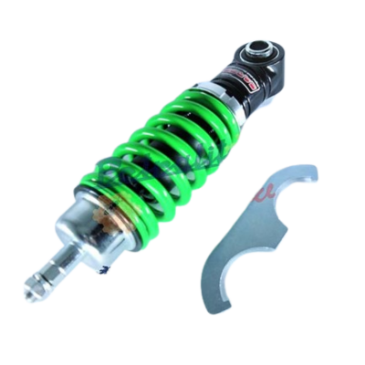 AMMORTIZZATORE ANTERIORE HI TECH CARBONE VERDE VESPA 50 N-L-R-VESPA 90-NUOVA 125-125 PRIMAVERA-ET3-PK 50-PK 50 S-PK 125 S