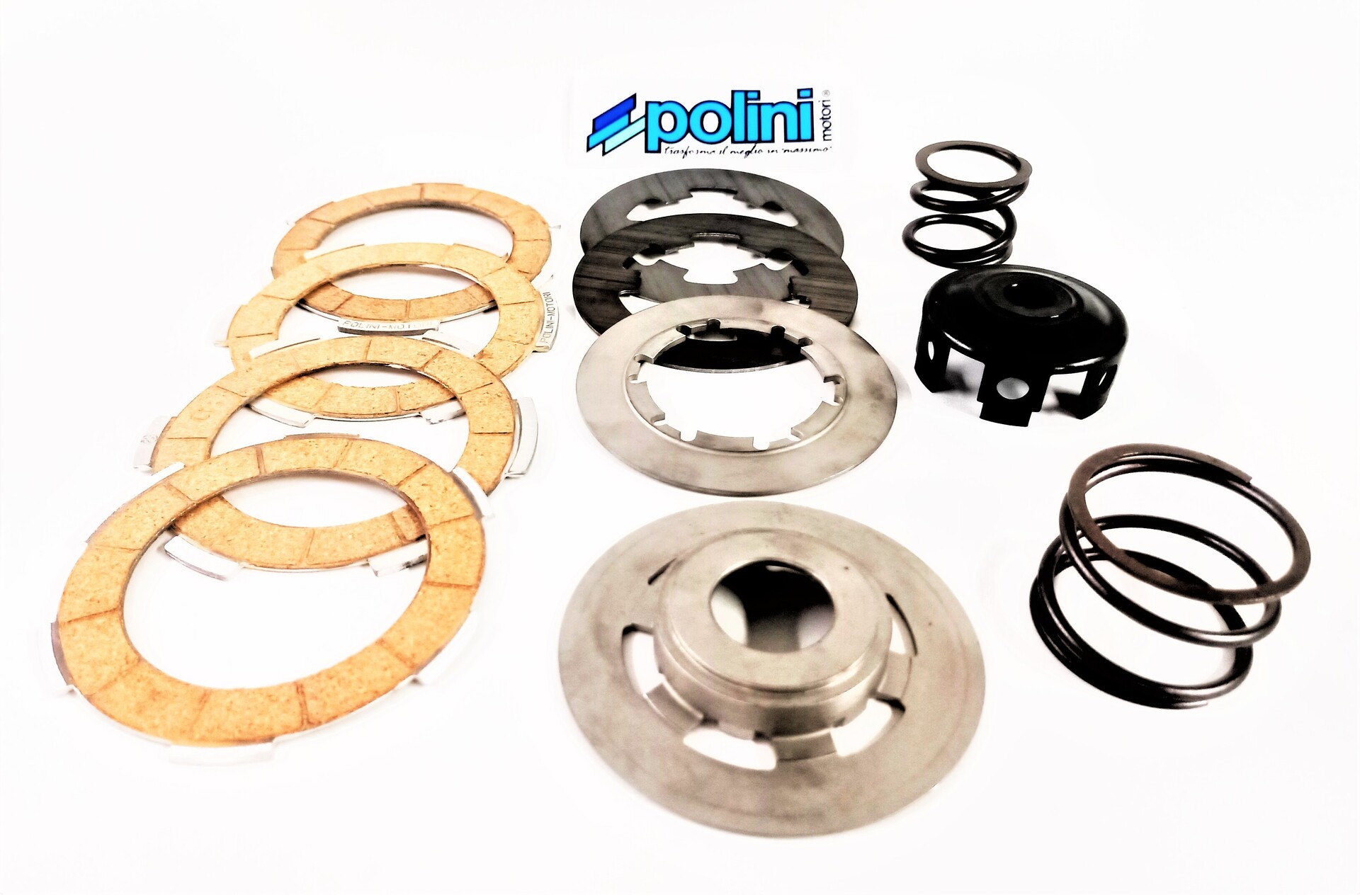 Kit frizione completa Polini evolution 4 dischi Vespa 50 SPECIAL -125 ET3-PRIMAVERA – PK – FL – APE  230.0501