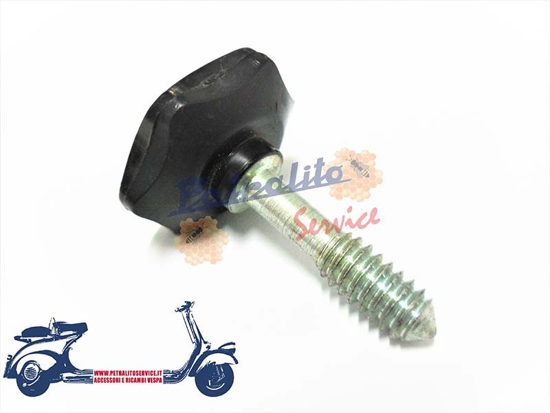 Pomello a vite per chiusura monosella anteriore per Vespa 50-V5A1T-N-L-R-90-V9A1T-125 NUOVA-PRIMAVERA CON SELLA MONOPOSTO