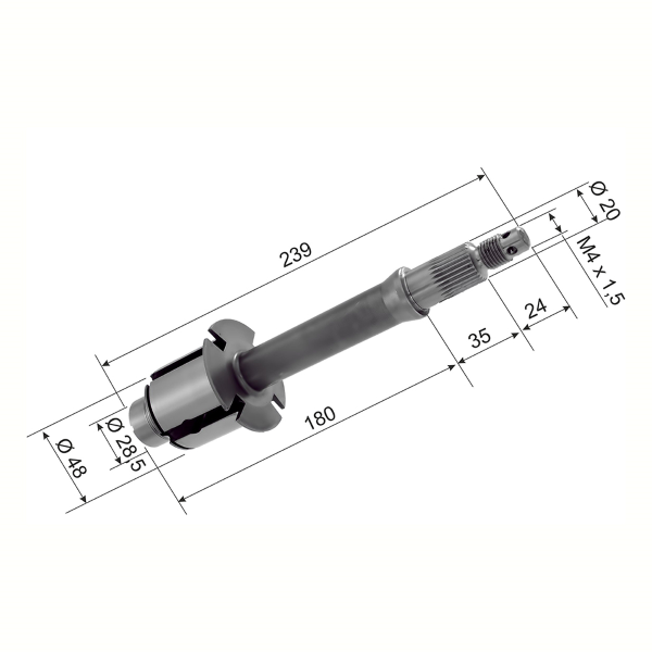 ALBERO CAMBIO VESPA SPRINT-TS -SPRINT VELOCE GT-GTR-GL 